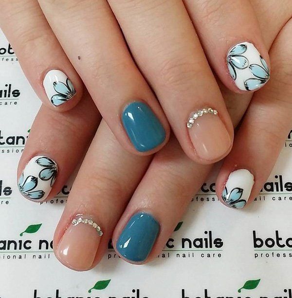 Téli nail art design