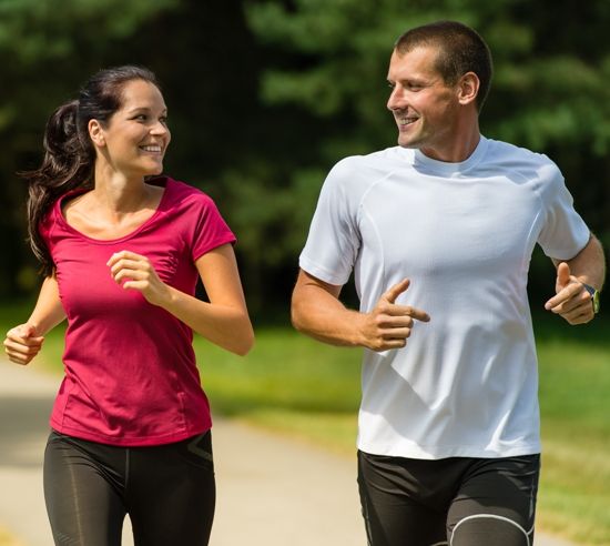 jogging couples