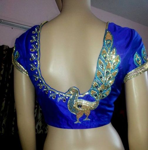 Blouse Back Neck Designs With Stone Work8