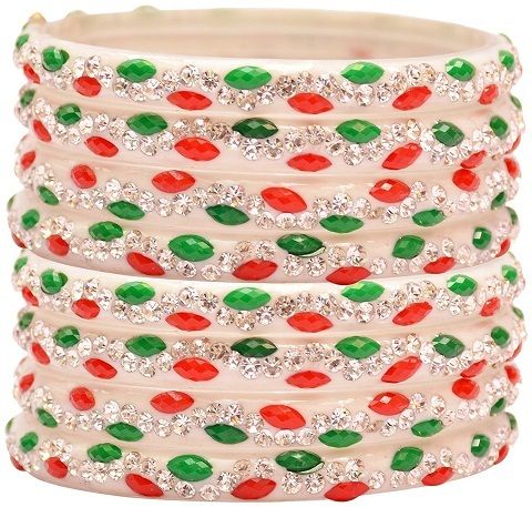 Naujausi White Bangles for Girls