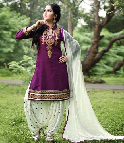 purple salwar suits