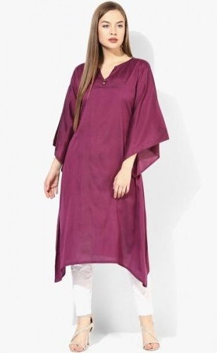 Long Purple Salwar Suit