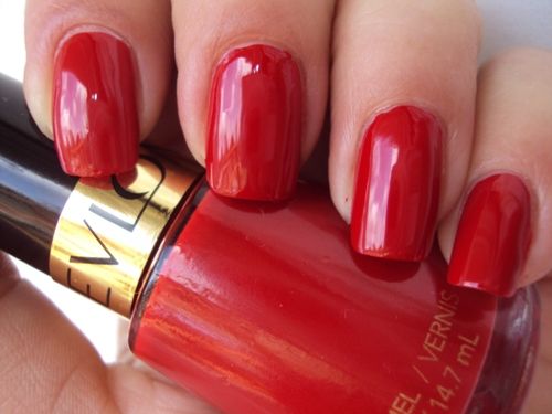 red nail polish