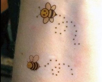 Simplu Honey Bee Temporary Tattoos