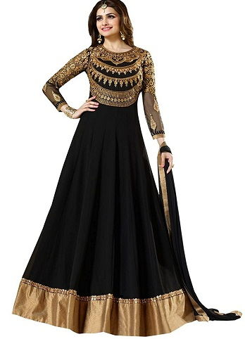 Long Black Anarkali Salwar Suit5