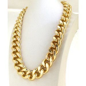 Chunky gold plated chain