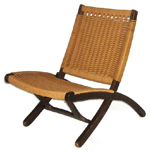 Juta and Wood Chair