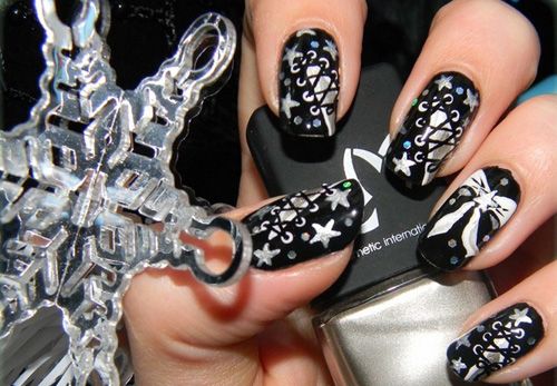 Discotecă star diagonal corset nails