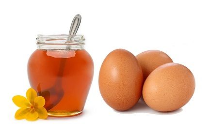 Honey and Eggs for oily skin