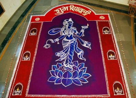 9 Best Laxmi Rangoli Designs With Pictures | Styles At Life