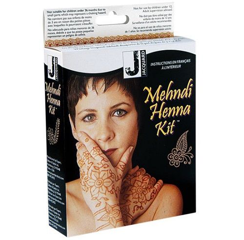 Žakardiniai Henna Mehndi Kit