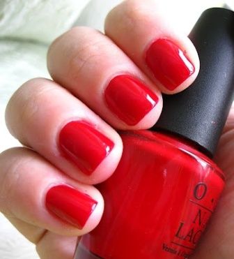 Red Nail Paint Design 