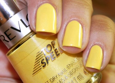 Yellow Nail Paint Design