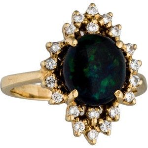 Juoda opal ring