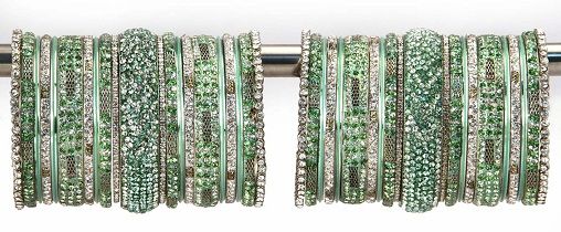 Traditional Bridal Green Bangles Set