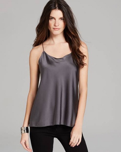 Racer Back Silk Camisole