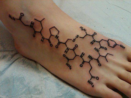 Lanţ Reaction Chemistry Tattoos Design