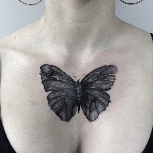 Spectaculos Moth Tattoo Design