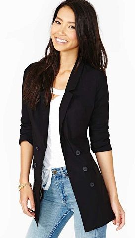 Simple Black Blazer