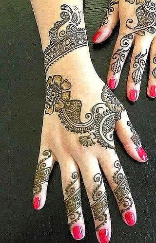 Grapevine Mehendi Design For Monsoon Season