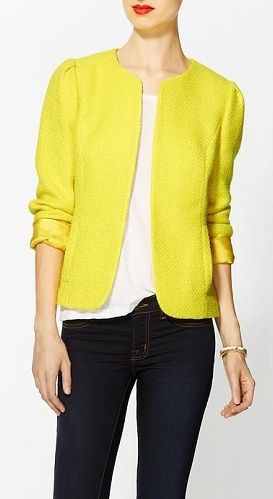 Bright Yellow Blazer