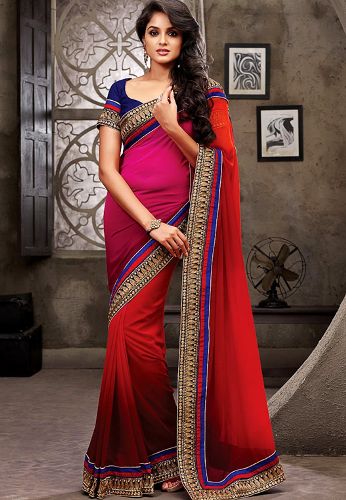 Cream And Maroon Samudrika Pattu Pothys Silk Saree