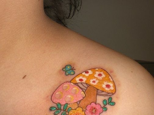 mushroom tattoo designs