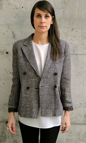 Plaid Beige Blazer