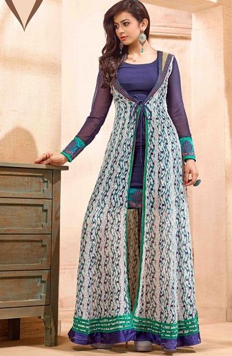 Fancy Salwar Suit With Jacket