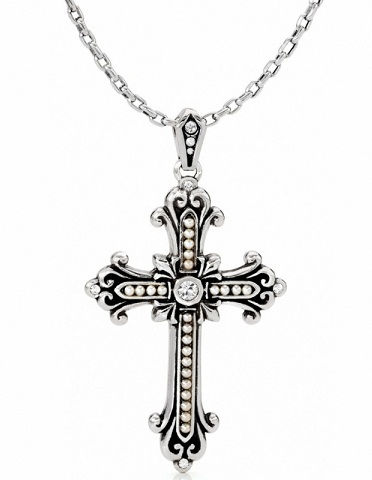 Victorian cross necklace