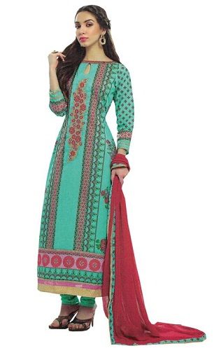 Embroidered Unstitched Salwar Suit