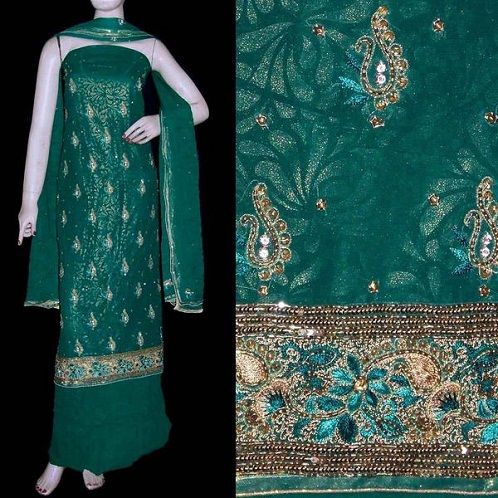 Unstitched ZariSalwar Suit