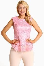 Overlaid Laced Baby Pink Top