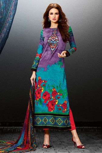 Straight cut churidar salwar