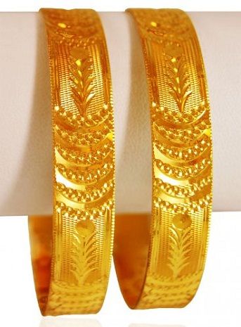 Shinny Laser work Plain Bangle