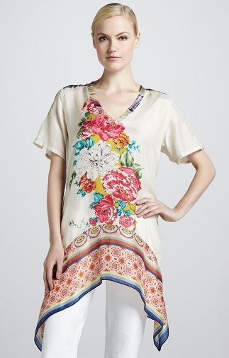 Floral Print Stylish Tunics for Girls