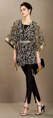 Designer Silk Kaftan Top