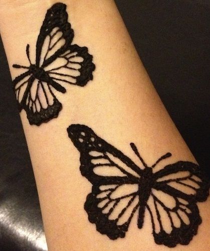 Negru Colour Butterfly Design