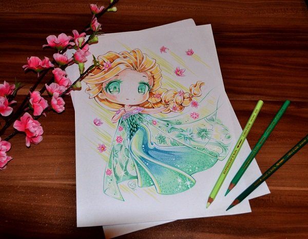 Disnejus Chibi Queen Elsa By Lighane