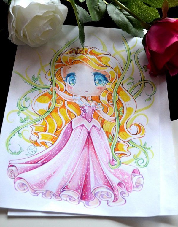 Disnejus Chibi Princess Aurora by Lighane