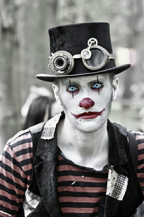 Steampunk Zombie Mime Makeup & Costume