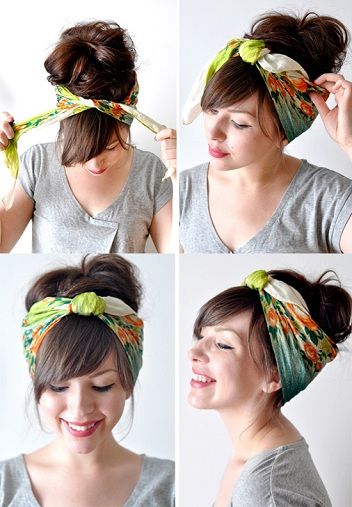 Galva Scarf as a Head Tie