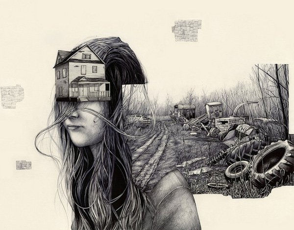 Surreal illusztrációkat Pat Perry