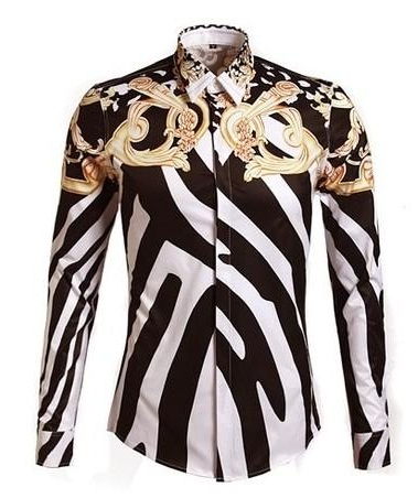 Designer Zebra Printed Shirts for Men