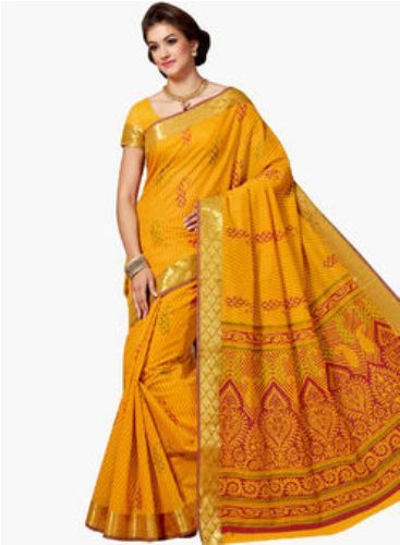 Galben Sarees--Artistic Yellow Saree 7