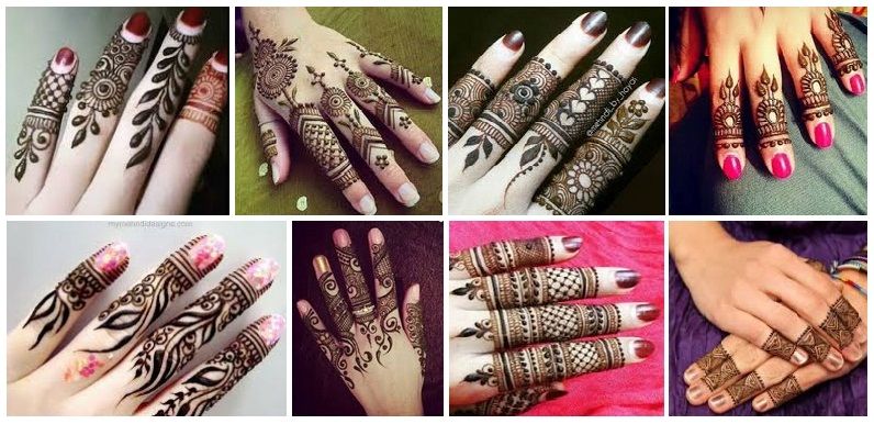 finger mehandi designs