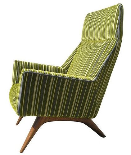 Visoka Back Lounge Chairs In Fabric