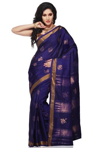 Uppada Sarees-Casual Blue Uppada Saree 9