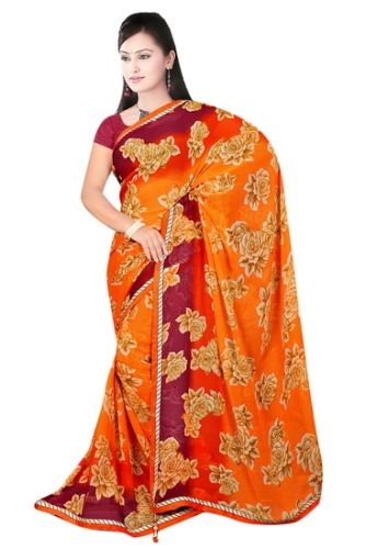 Išgalvotas Sarees-Simple But Fancy Cotton Colorful Saree 13