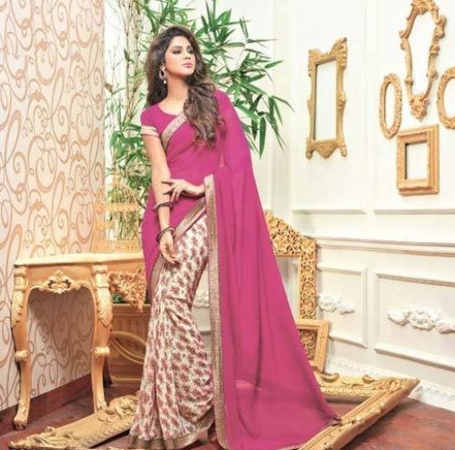 Išgalvotas Sarees-Pink Fancy Allure 8